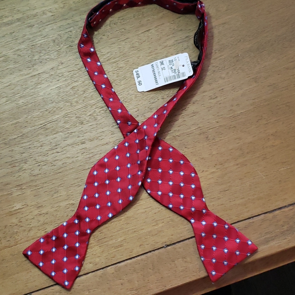 Red, White, Blue Bowtie Joseph A Bank New w/ Tags